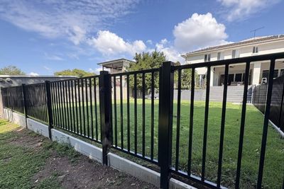 aluminium flat top tubular fencing Brisbane Southside