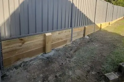 timber sleeper retaining walls Brisbane Southside
